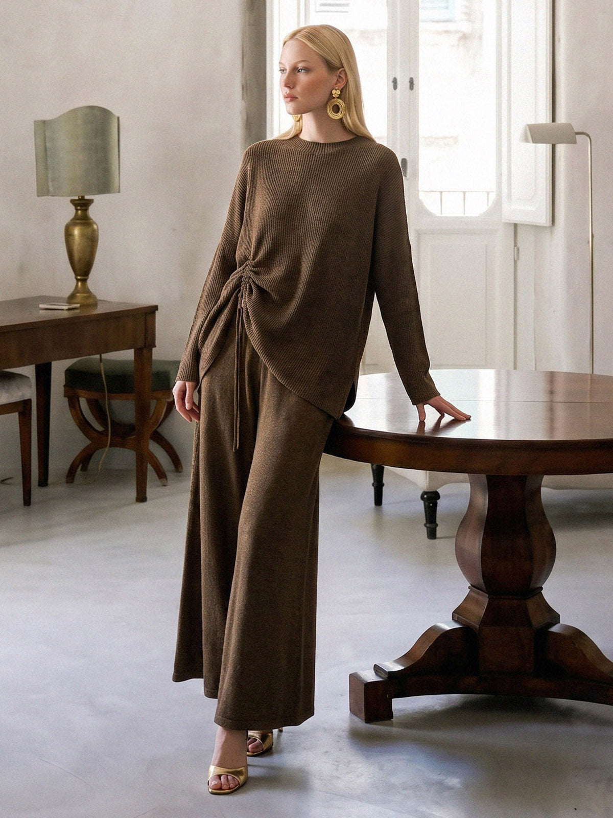 Elegant Cashmere Knit Set