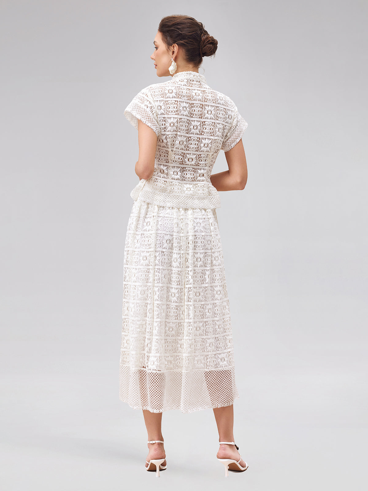 Craftsmanship Delicate Buttoned Lace Shirt