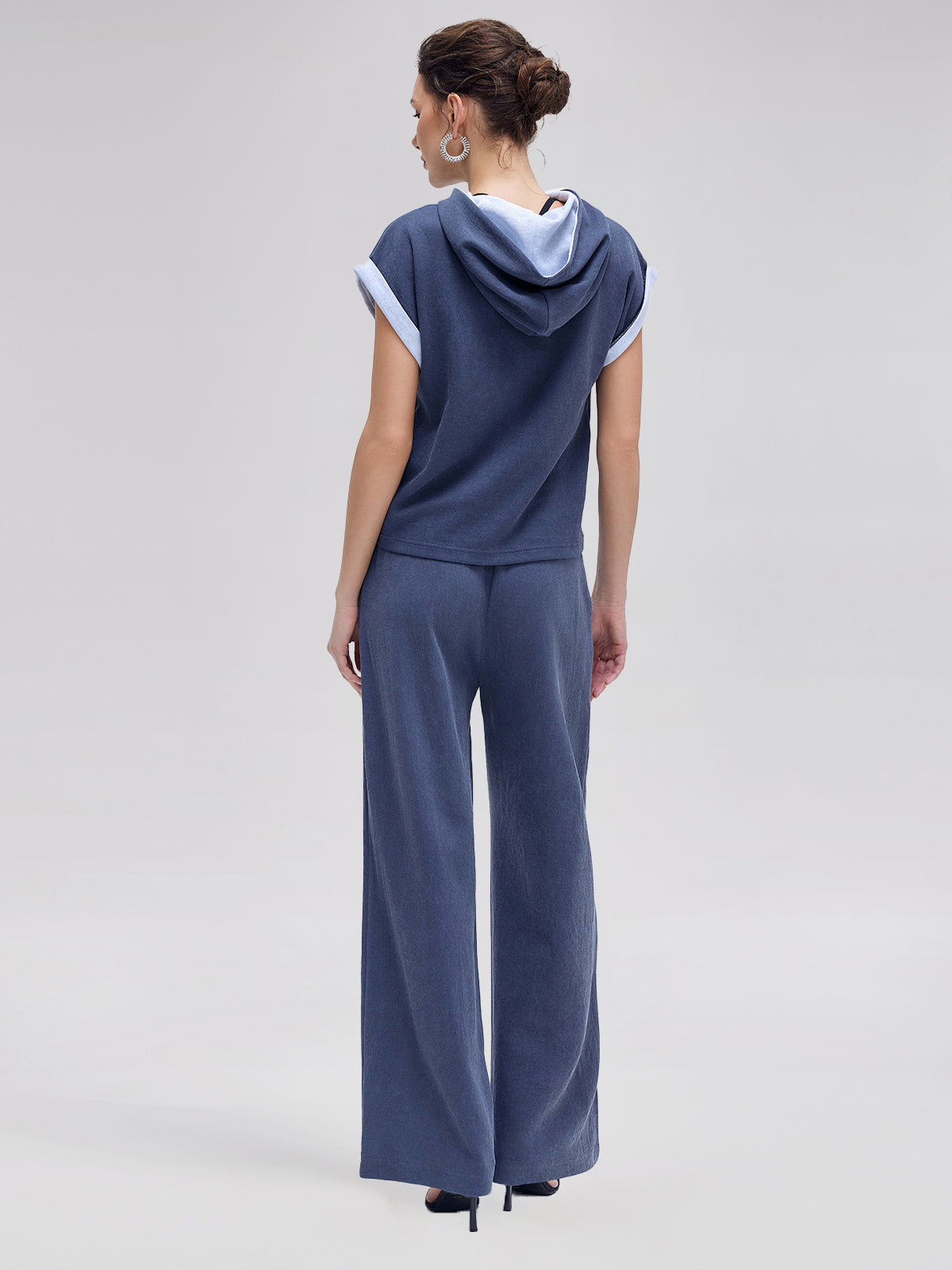 Long-staple cotton Knitted Drawstring Top