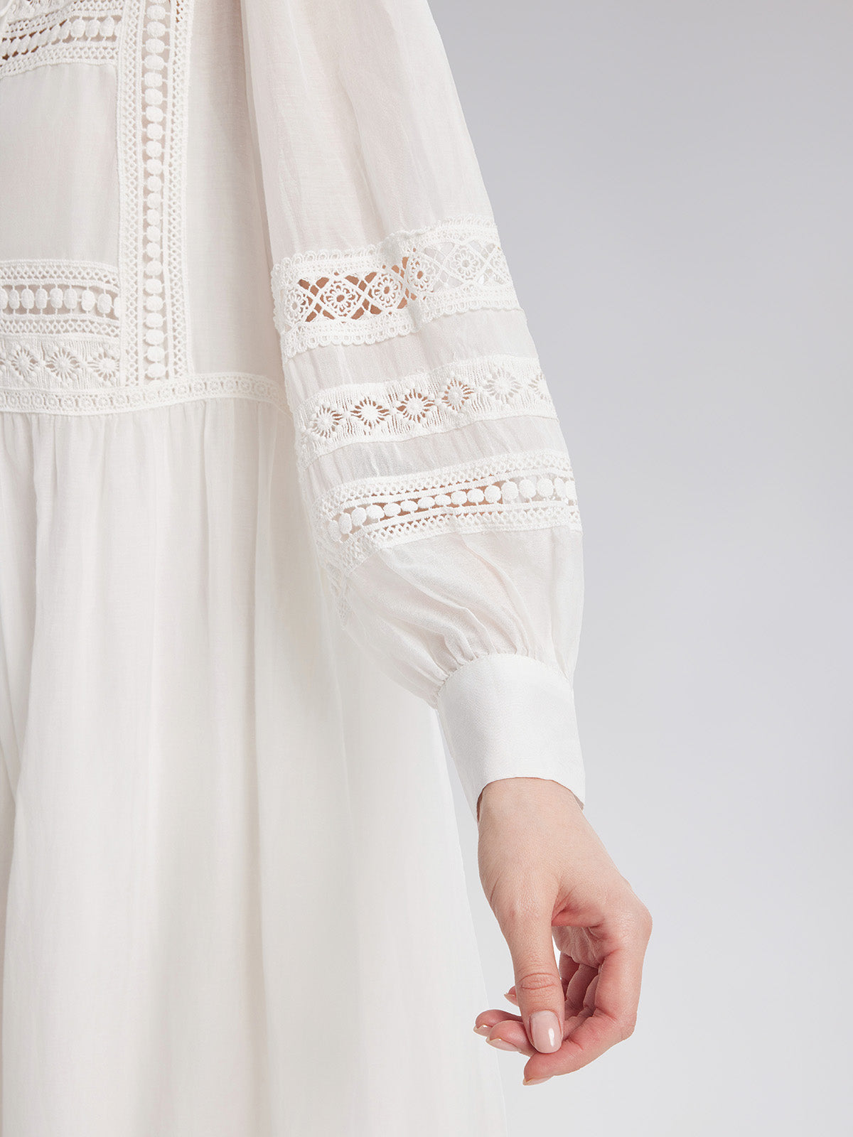 Final Sale | Cutout Embroidered Lacing Dress