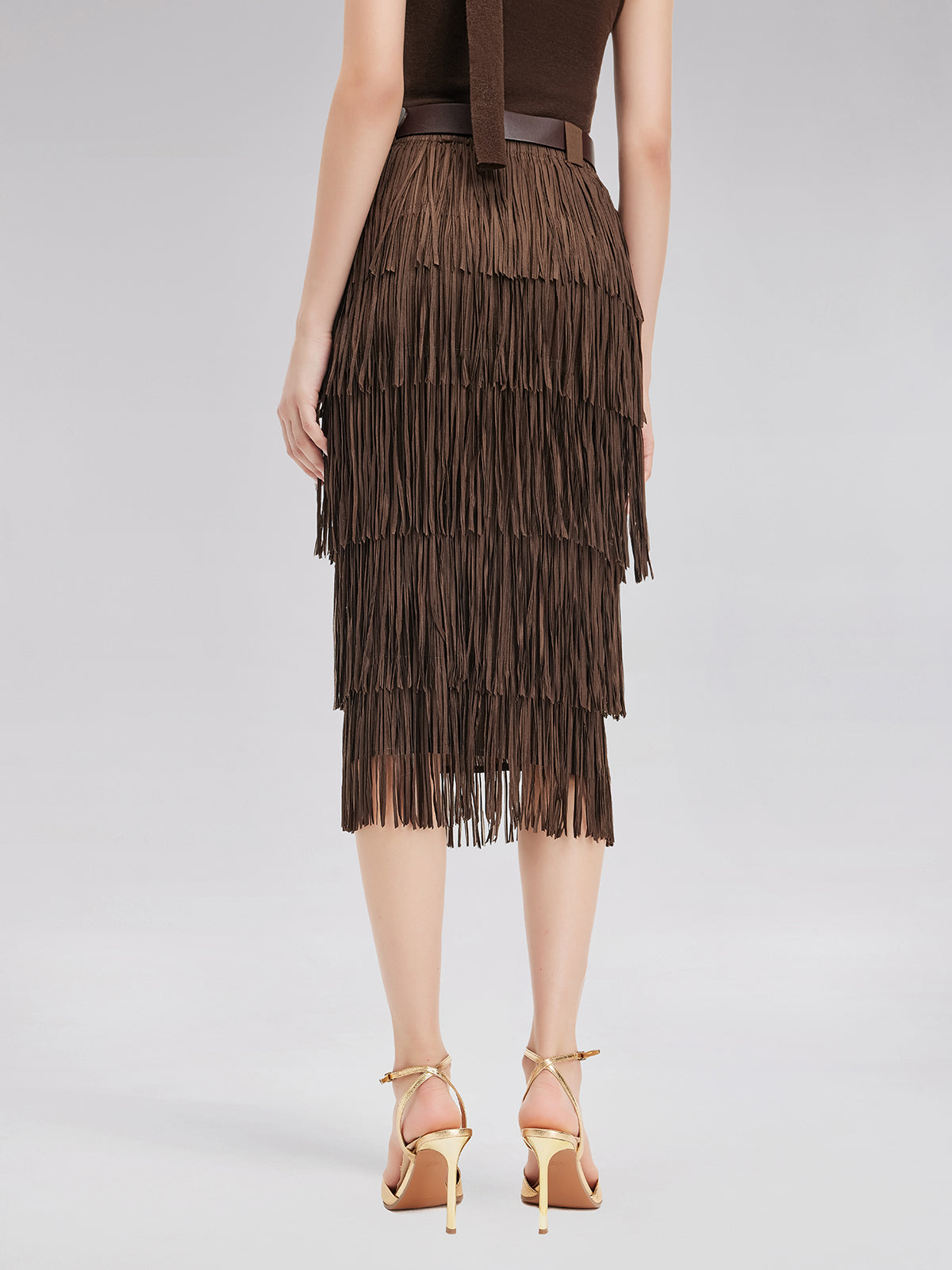 Western Knight Fringe Skirt