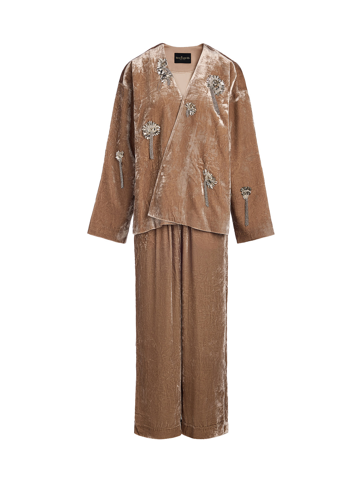 Silk Velvet Tassel Beaded Set
