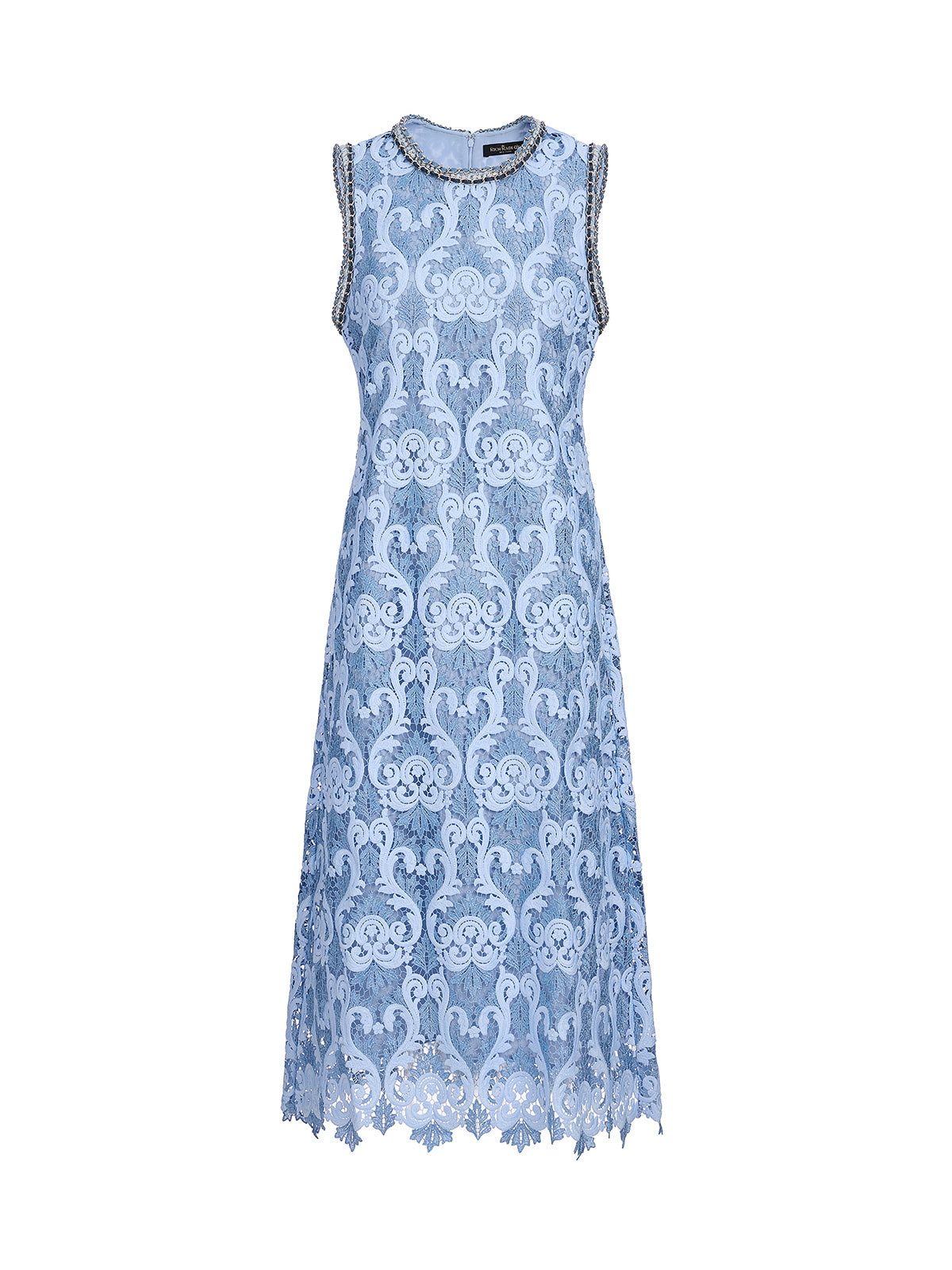 Baroque Two-Tone Lace Dress
