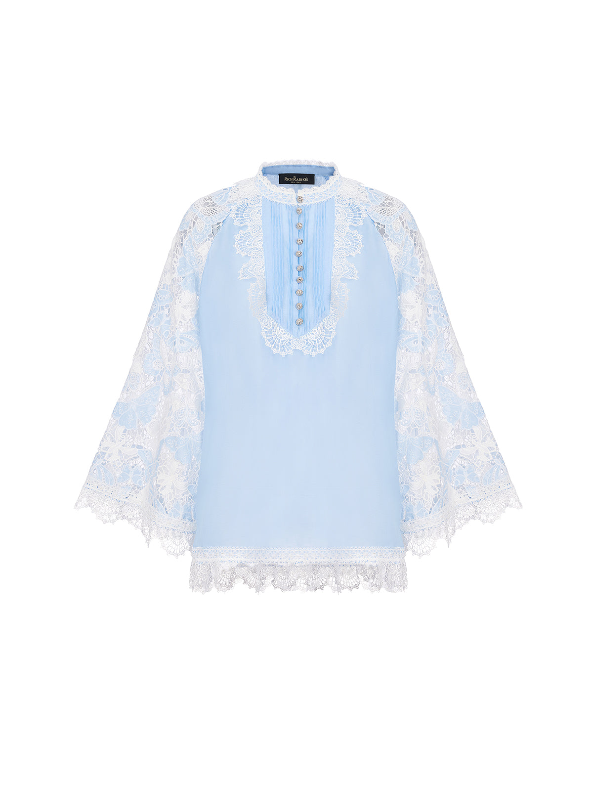 Two-Tone Lace Baroque Butterfly Top