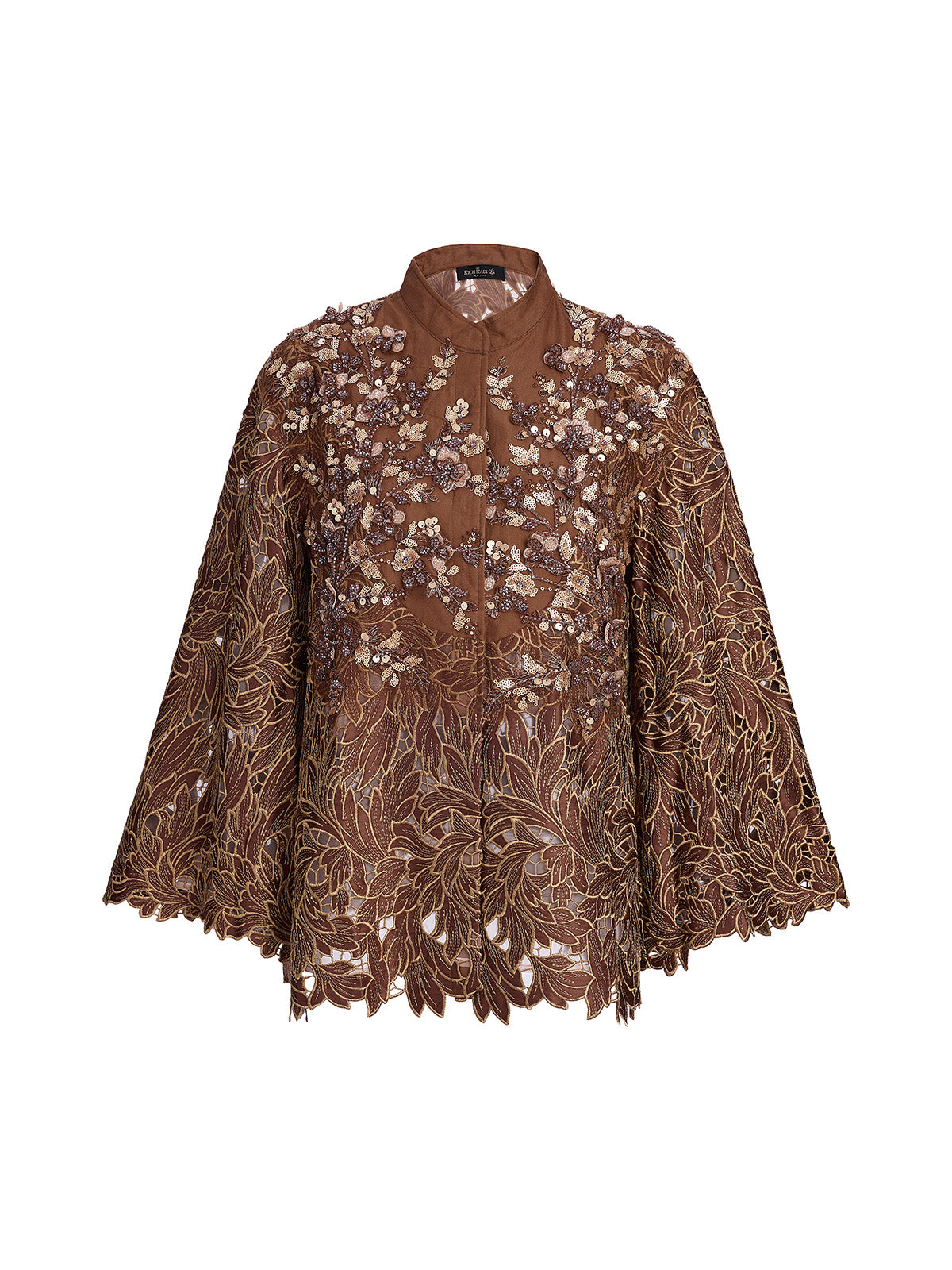 Water-Soluble Embroidery Beaded Appliqué Jacket