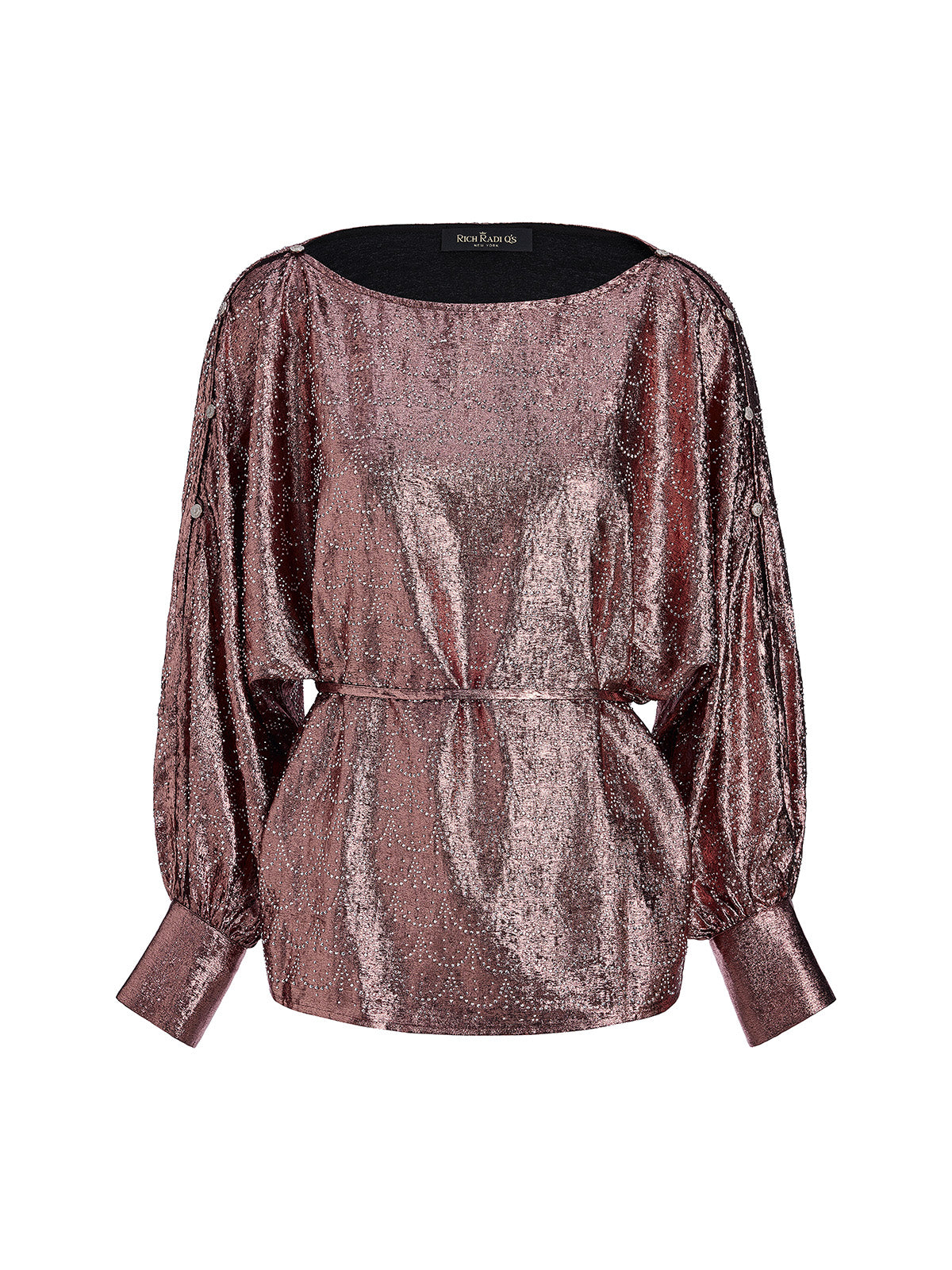 Off-Shoulder Rhinestone Top