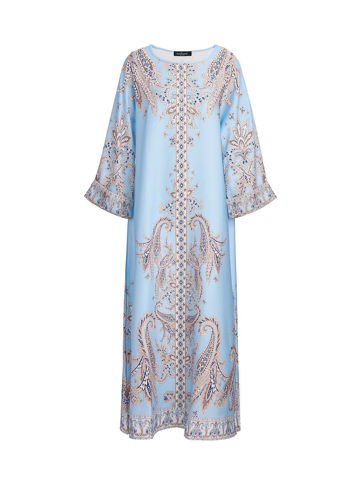 Paisley Hand-Beaded Relaxed Maxi Dress