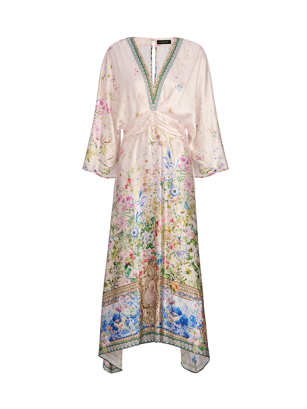 Silk Satin V-Neck Dress