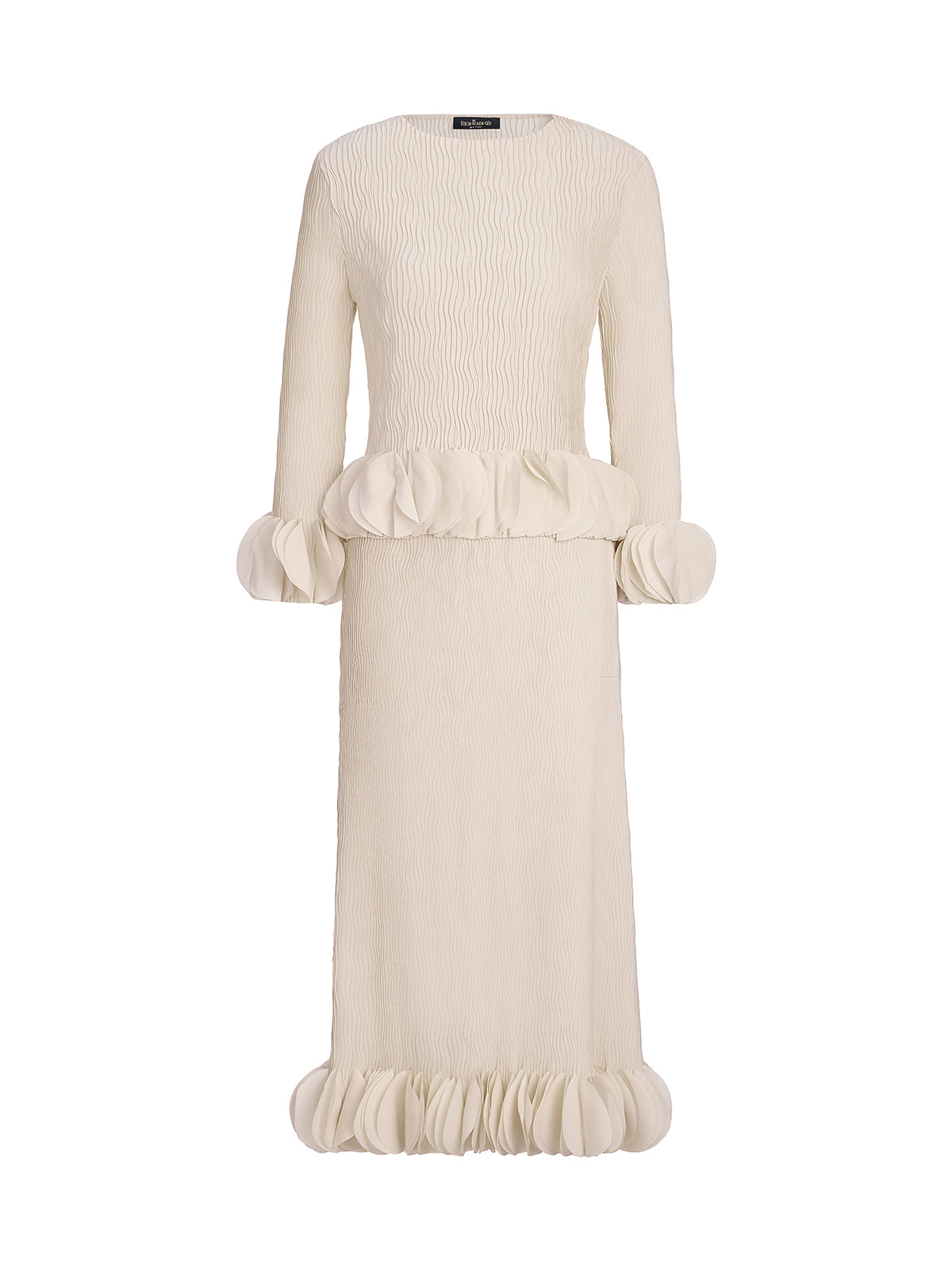 Pleated Floral-Embellished Elegance Set