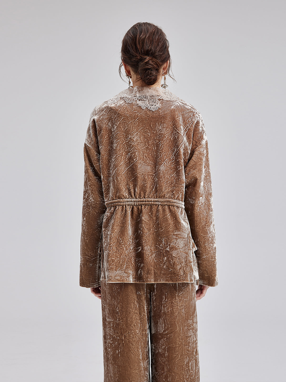 Silk Velvet Tassel Beaded Set