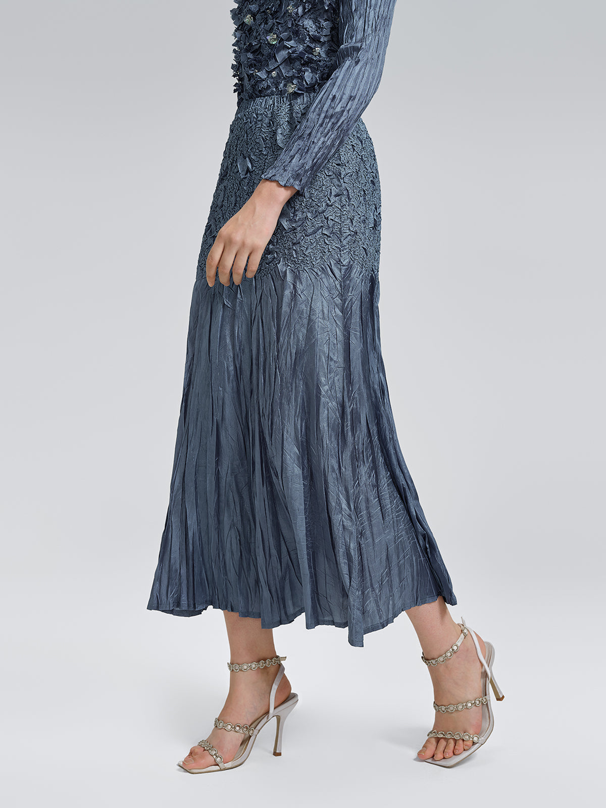 Minimal garment with soft fabric and clean lines