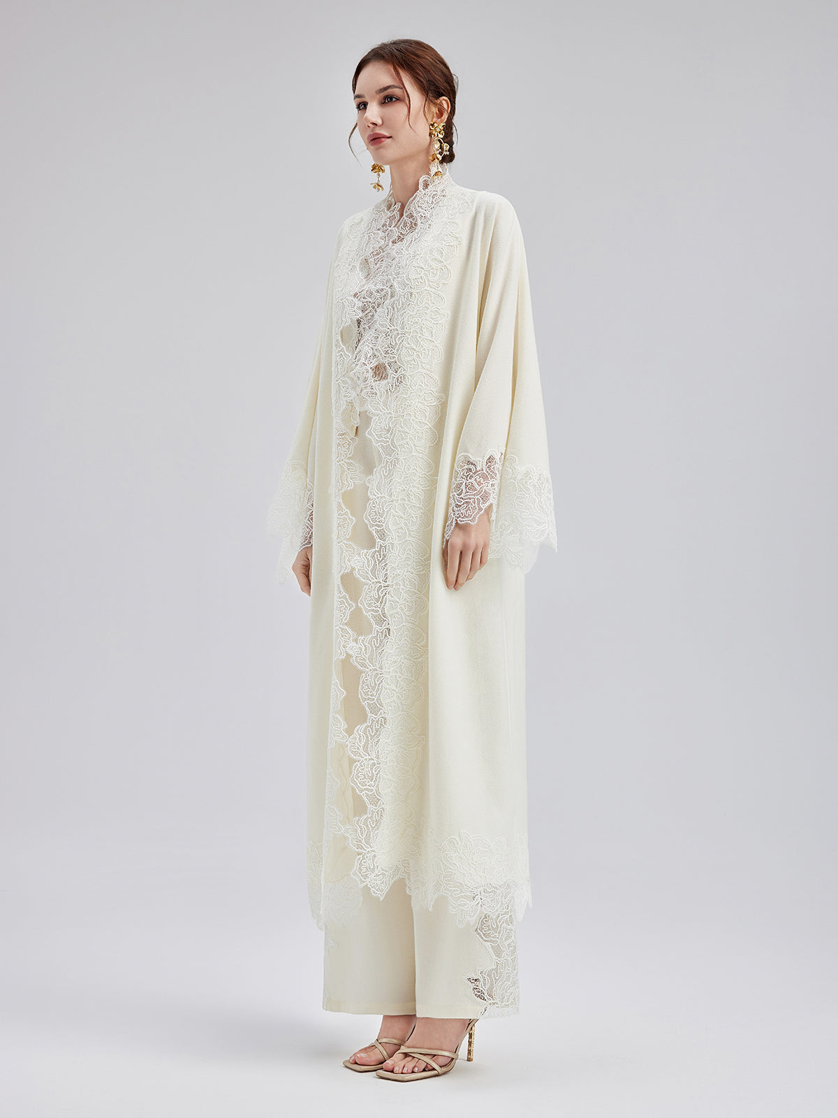 Final Sale | French Wool Lace Three-Piece Set