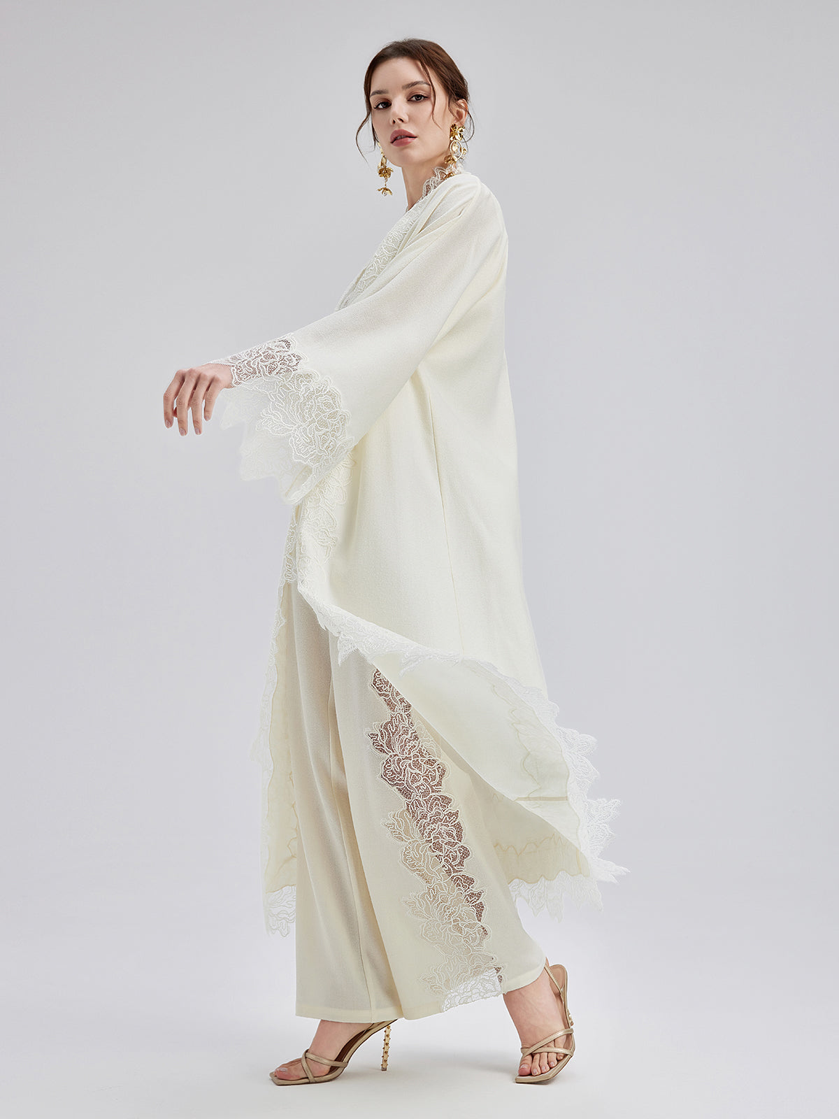 Final Sale | French Wool Lace Three-Piece Set