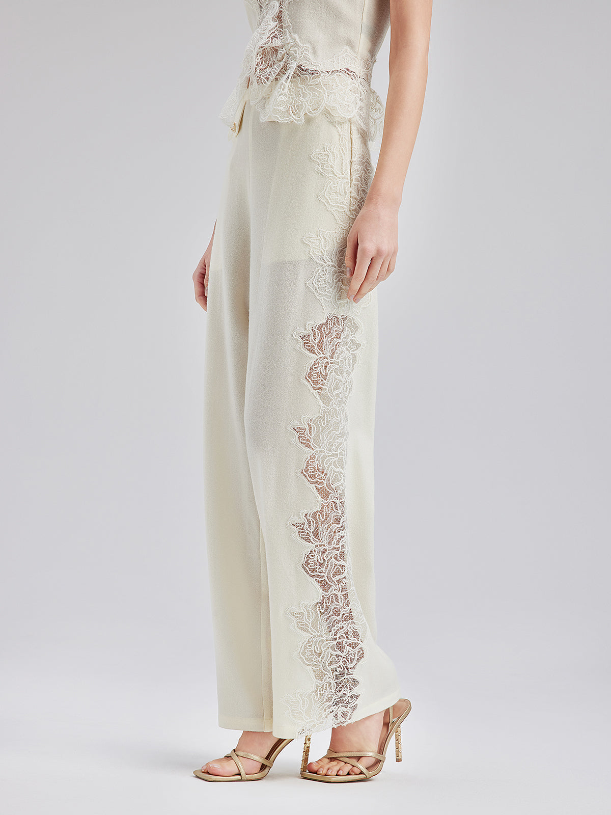 Final Sale | French Wool Lace Three-Piece Set