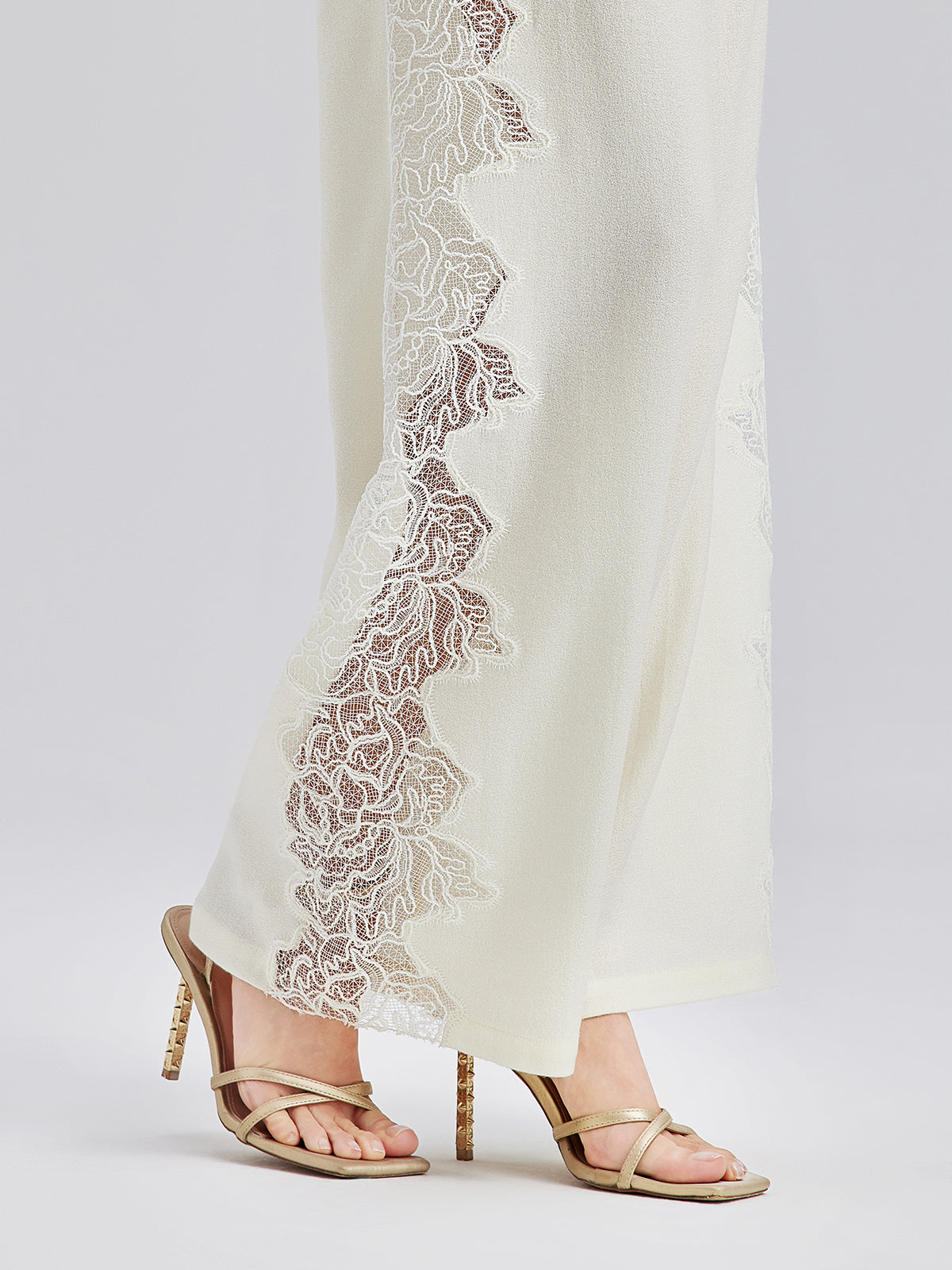 Final Sale | French Wool Lace Three-Piece Set