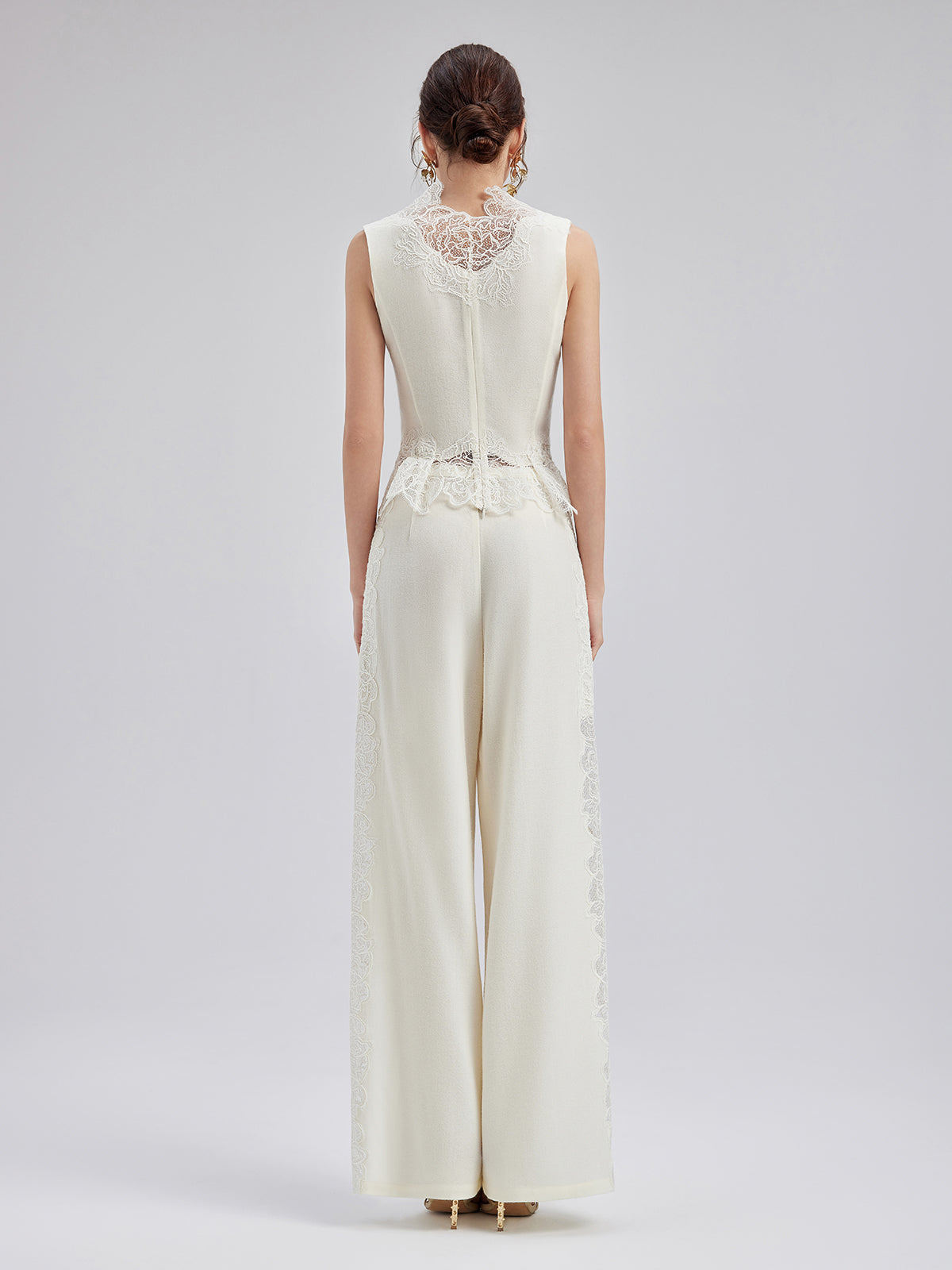 Final Sale | French Wool Lace Three-Piece Set