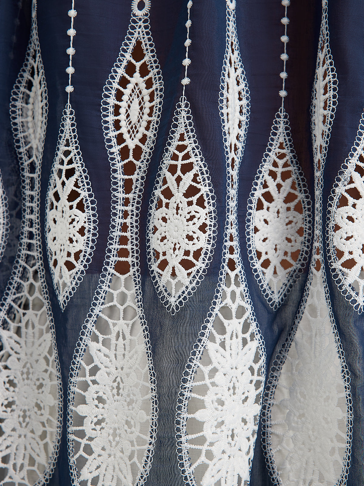 Intricate Fringe Embroidered Cutout Top
