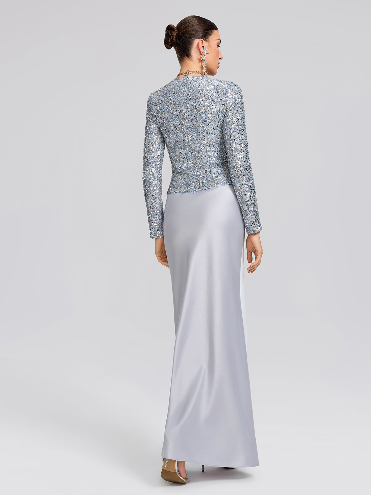 Acetate Satin Mermaid Maxi Skirt