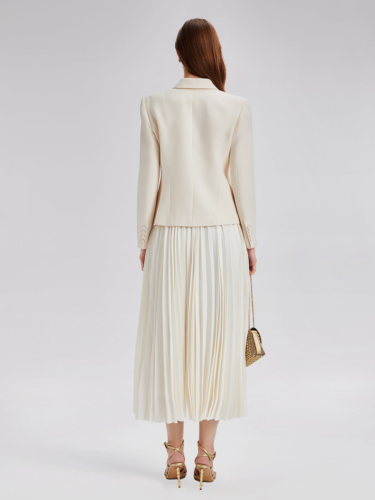 Elegant Pleated Flounce Skirt