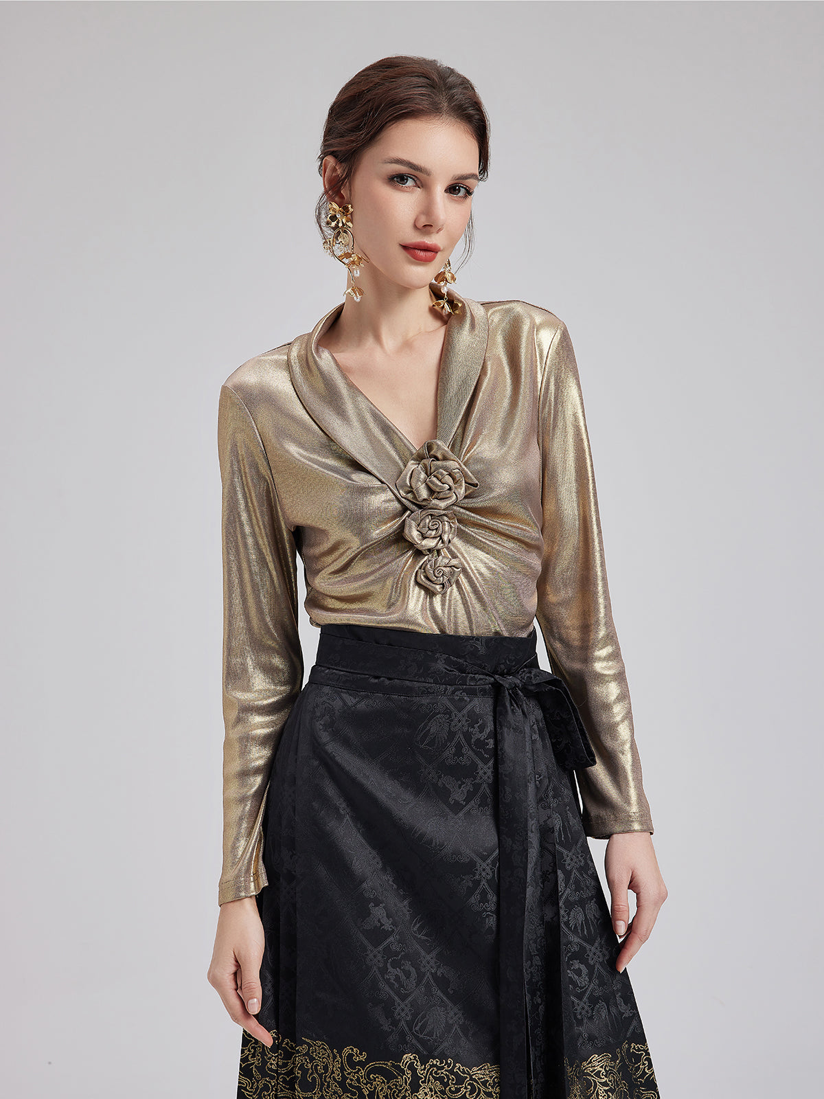 Lightweight clothing piece with soft drape and minimal detailing