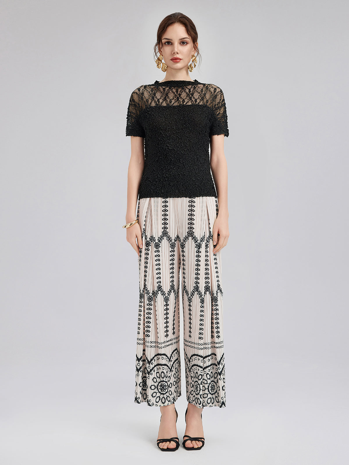 New Arrival Bohemian Pleated Set