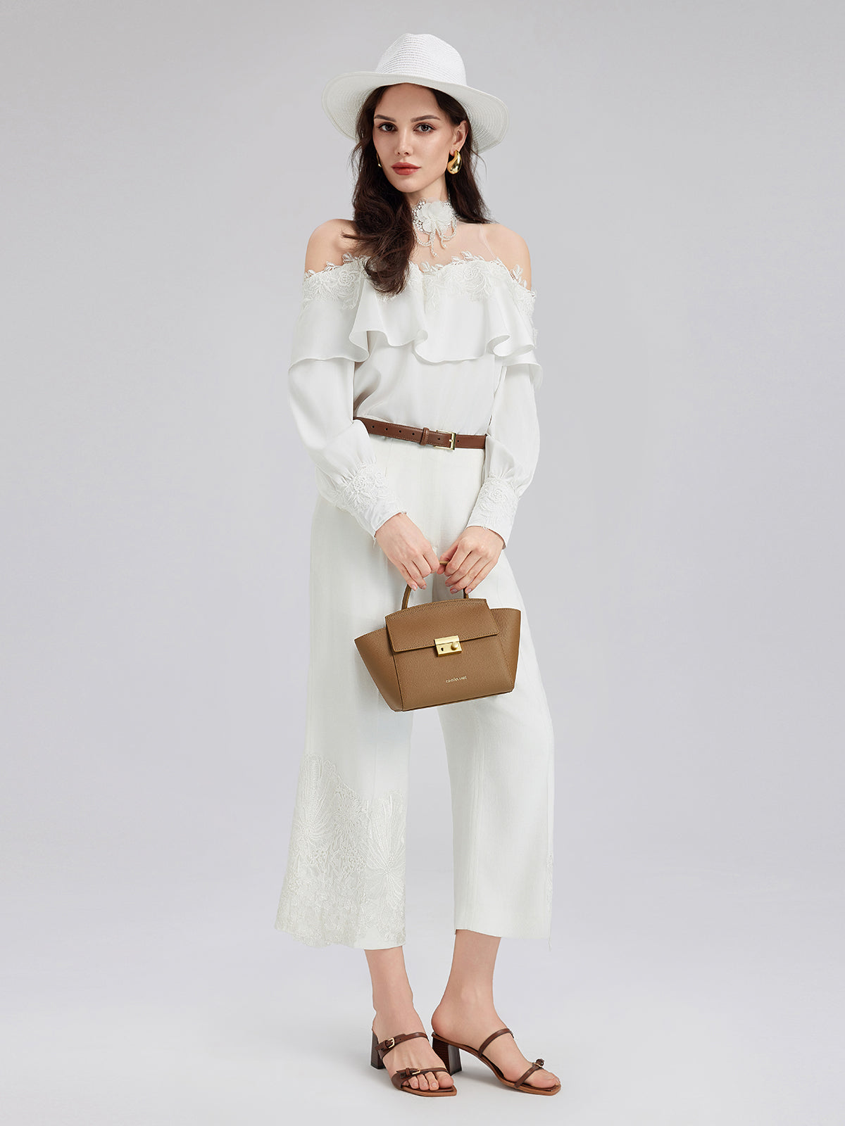 Final Sale | Luxe Elegant Embroidered Long Pants