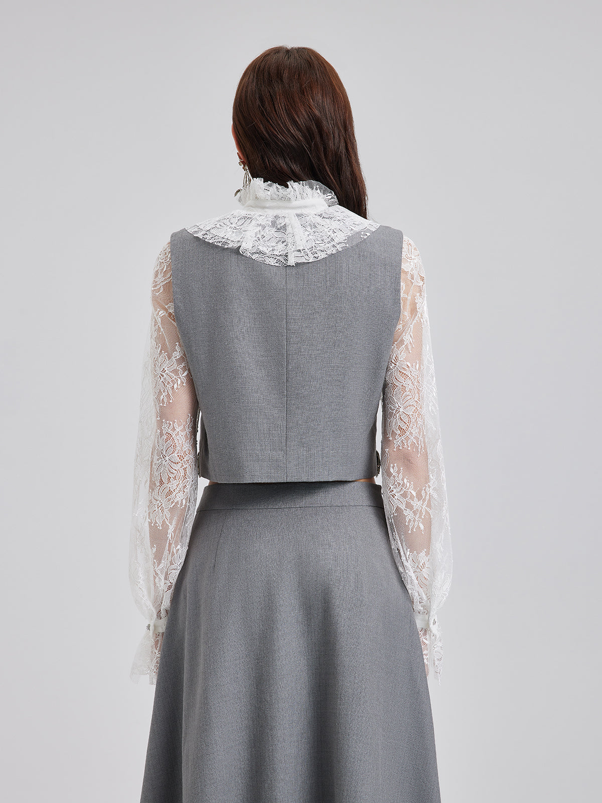 Final Sale | Effortless Elegance Silk Lace Blouse