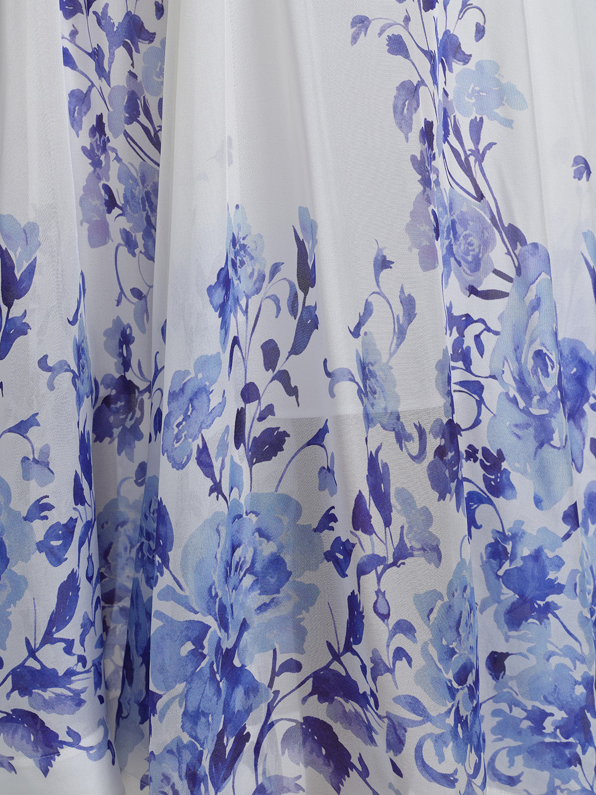 V-Neck Lantern-Sleeve Maxi Dress (Waist Tie & Slip Dress Included)