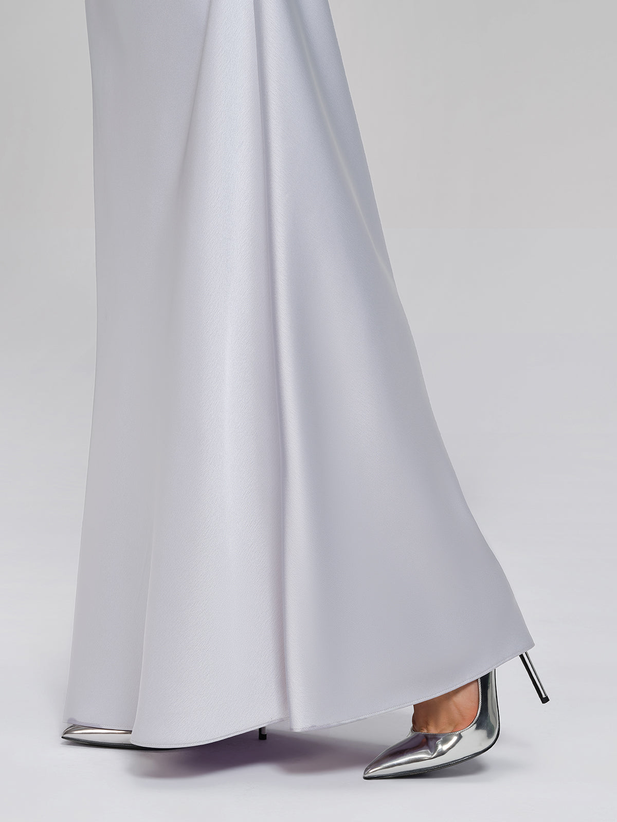 Acetate Satin Mermaid Maxi Skirt