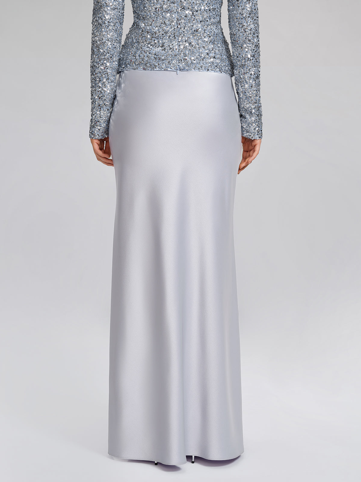 Acetate Satin Mermaid Maxi Skirt