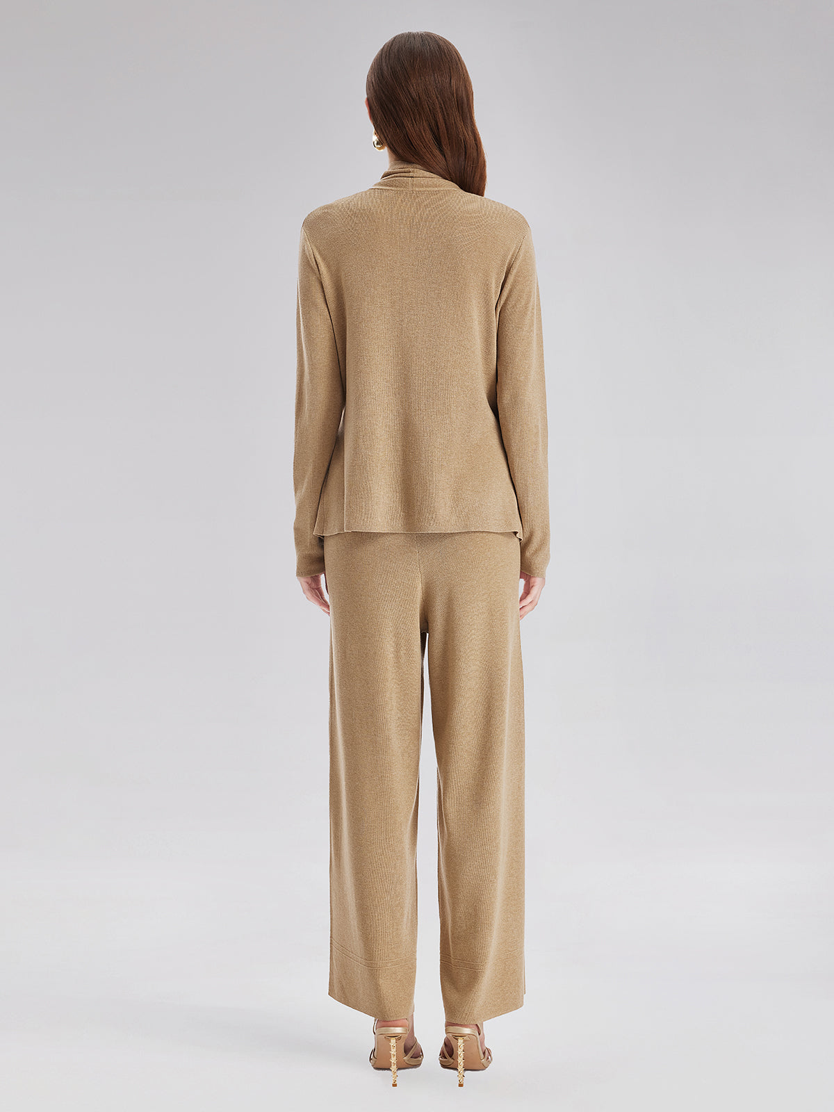 Final Sale | Premium Cashmere Wide-Leg Trousers