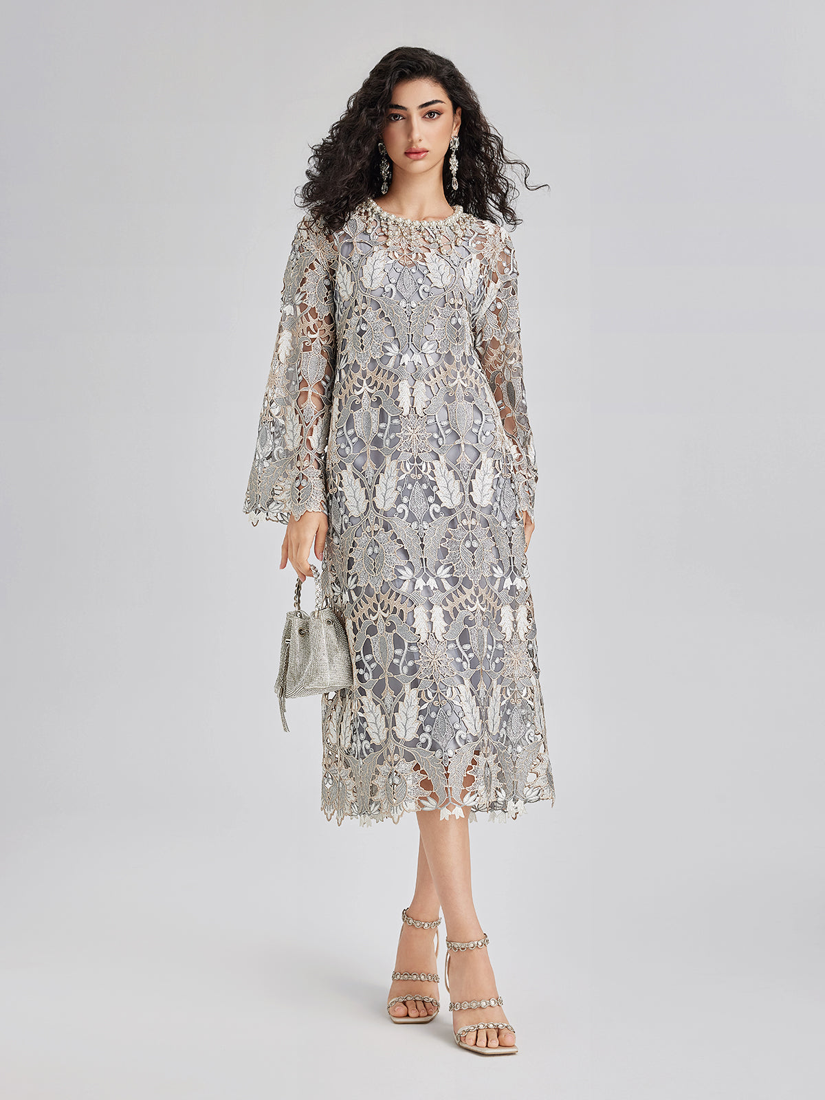 Baroque Relief Embroidered Bead Dress RICHRADIQS Baroque Relief Embroidered Bead Dress RICHRADIQS