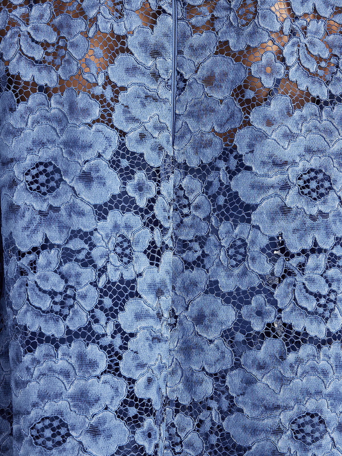 Retro Blue Wash Lace Top