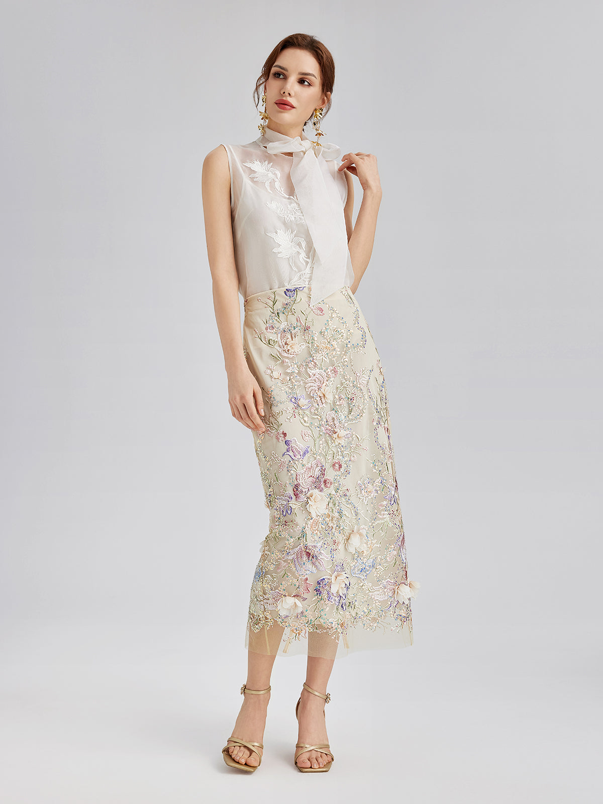 Final Sale | Handcrafted 3D Floral Beaded Embroidery Jacket
