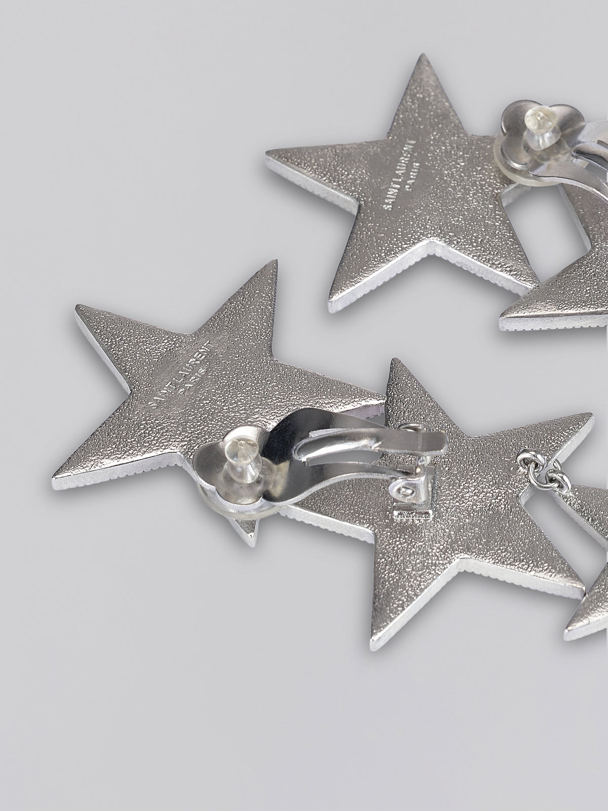 Crystal Star Chain Drop Earrings