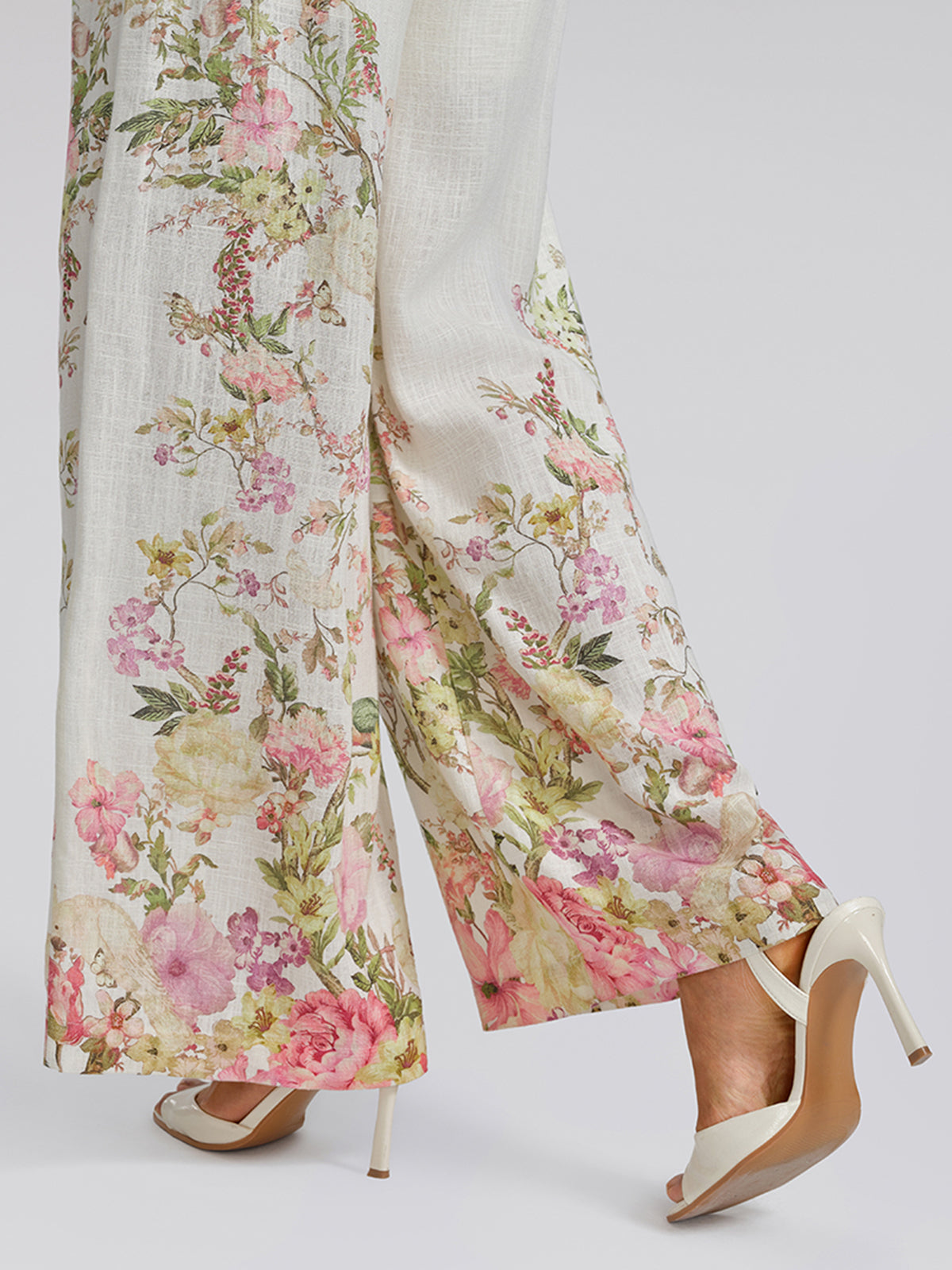 Cotton-Linen Printed Breathable Pants