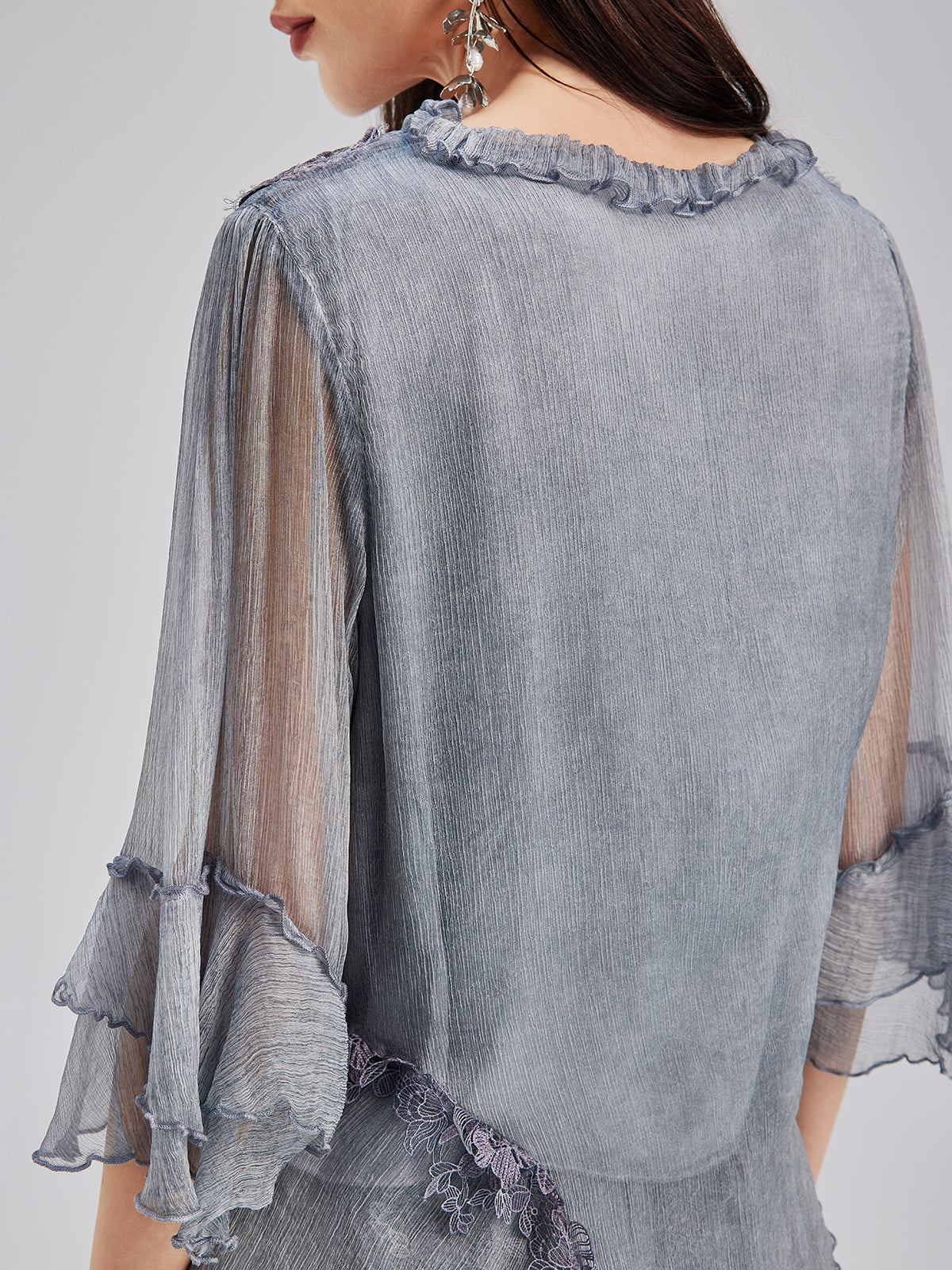Structured apparel piece with smooth lines and modern silhouette