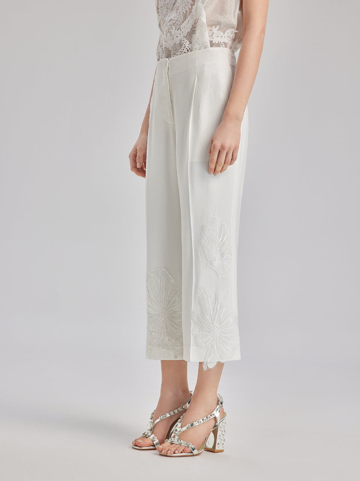 Final Sale | Luxe Elegant Embroidered Long Pants