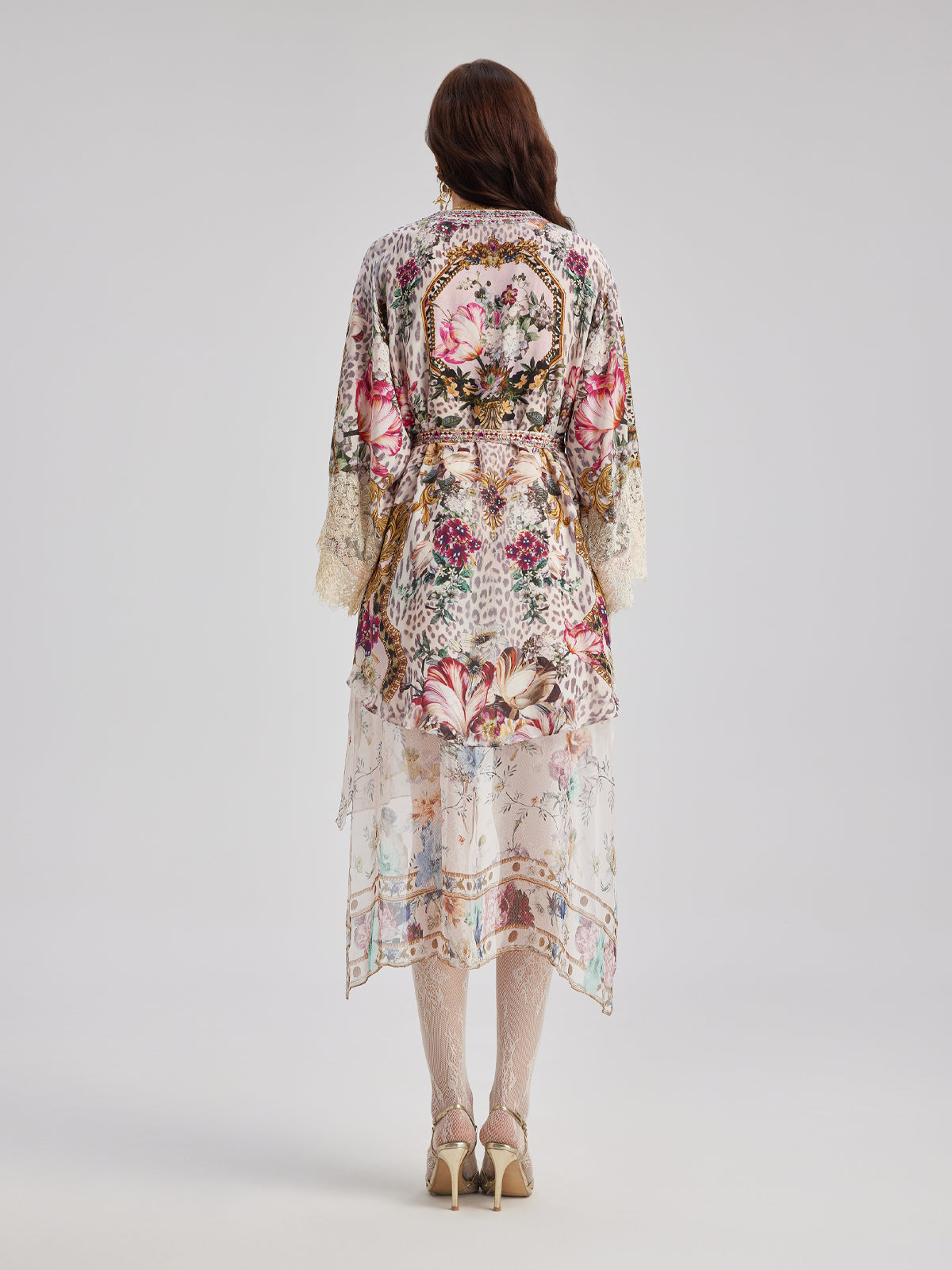 French Romantic Elegant Floral Dress