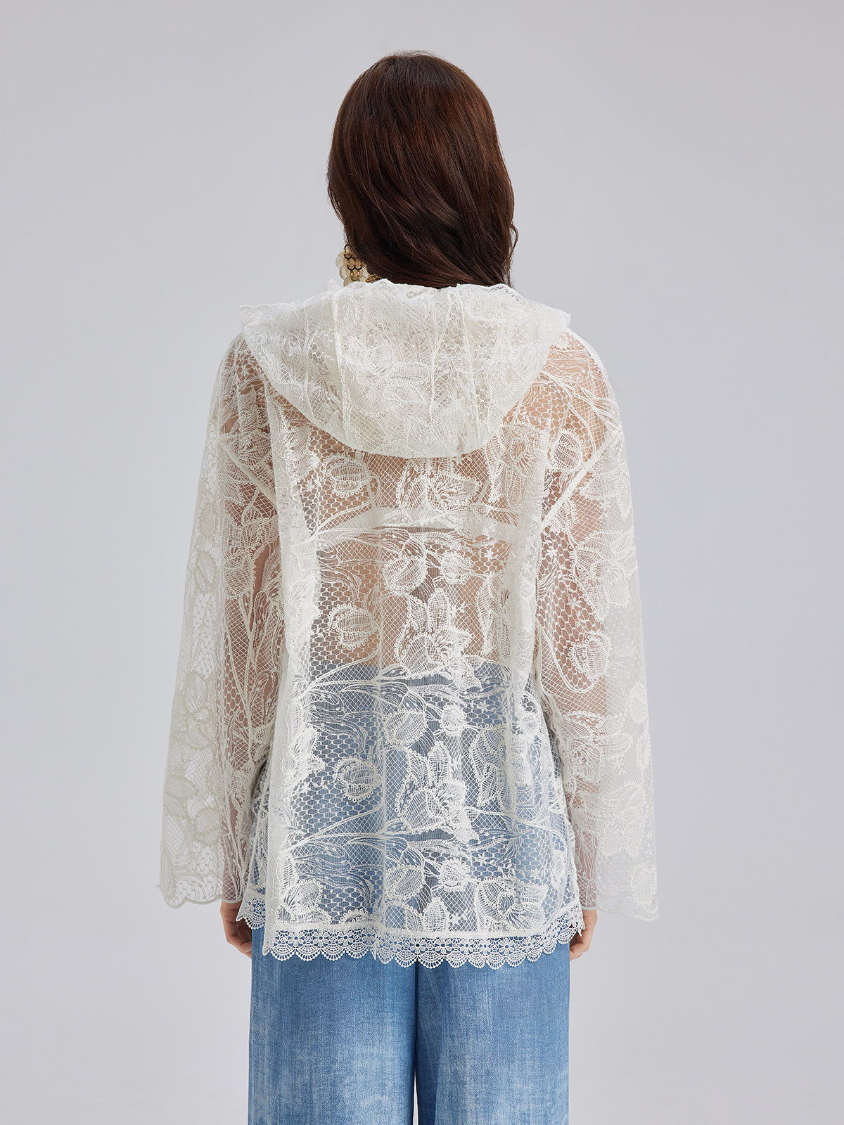 Custom Openwork Short Sleeve Hoodie