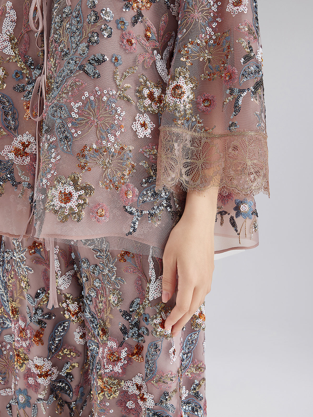 Multicolor Sequin Embroidered Blouse