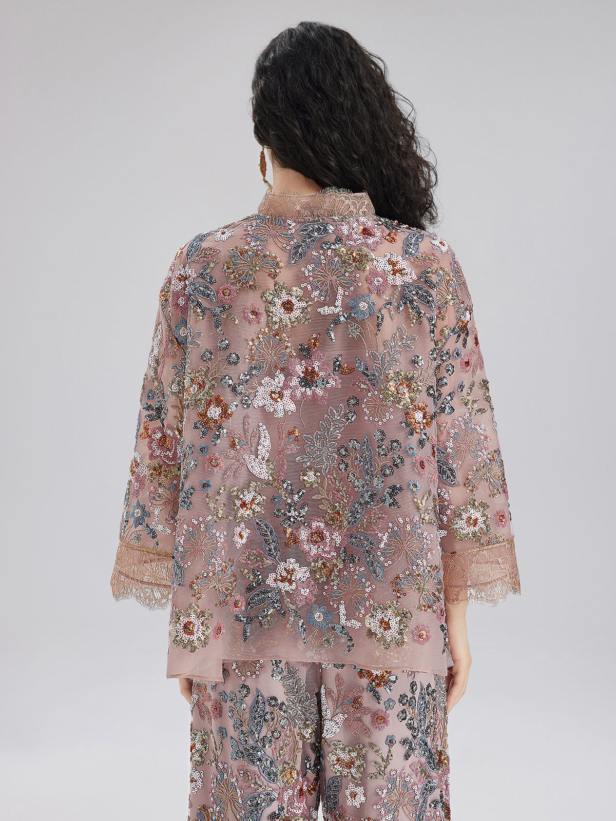 Multicolor Sequin Embroidered Blouse