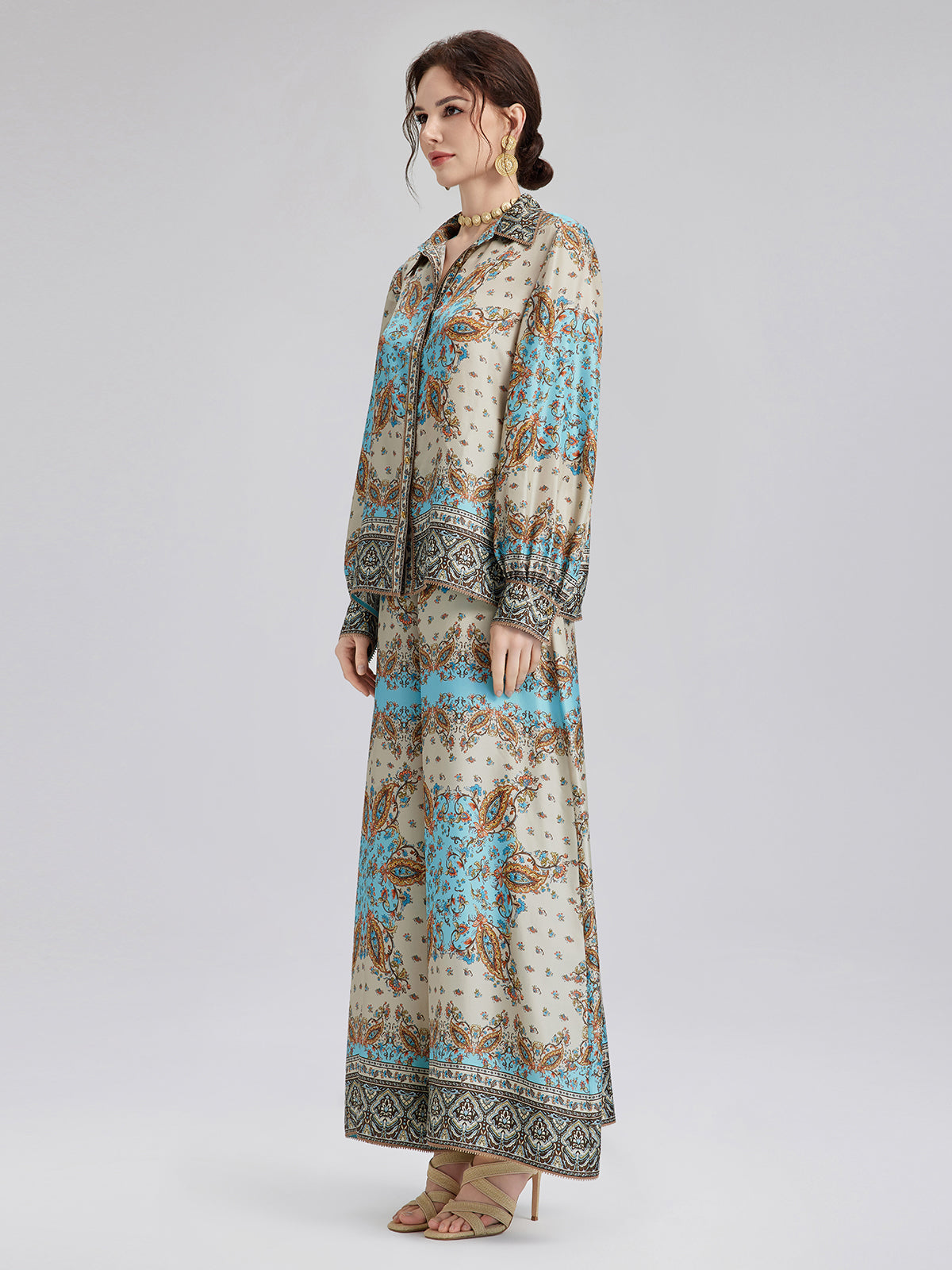Final Sale | Silk Baroque Court Print Set