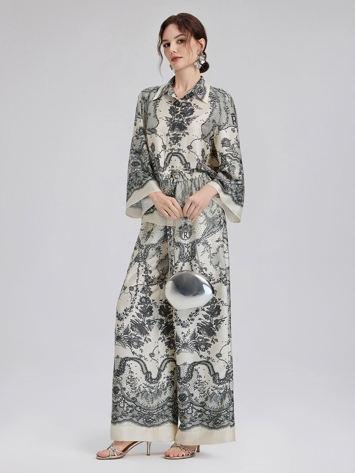 Final Sale | Black Eyelash Lace Relaxed Pants