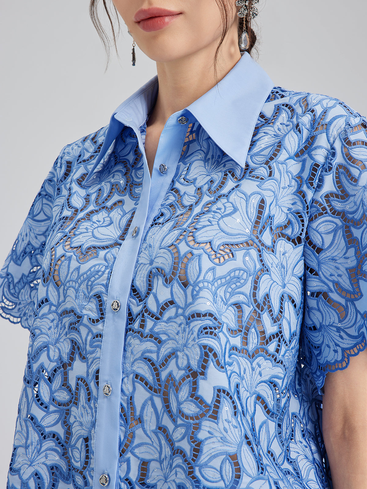 Final Sale | Floral Cutwork Embroidery Set