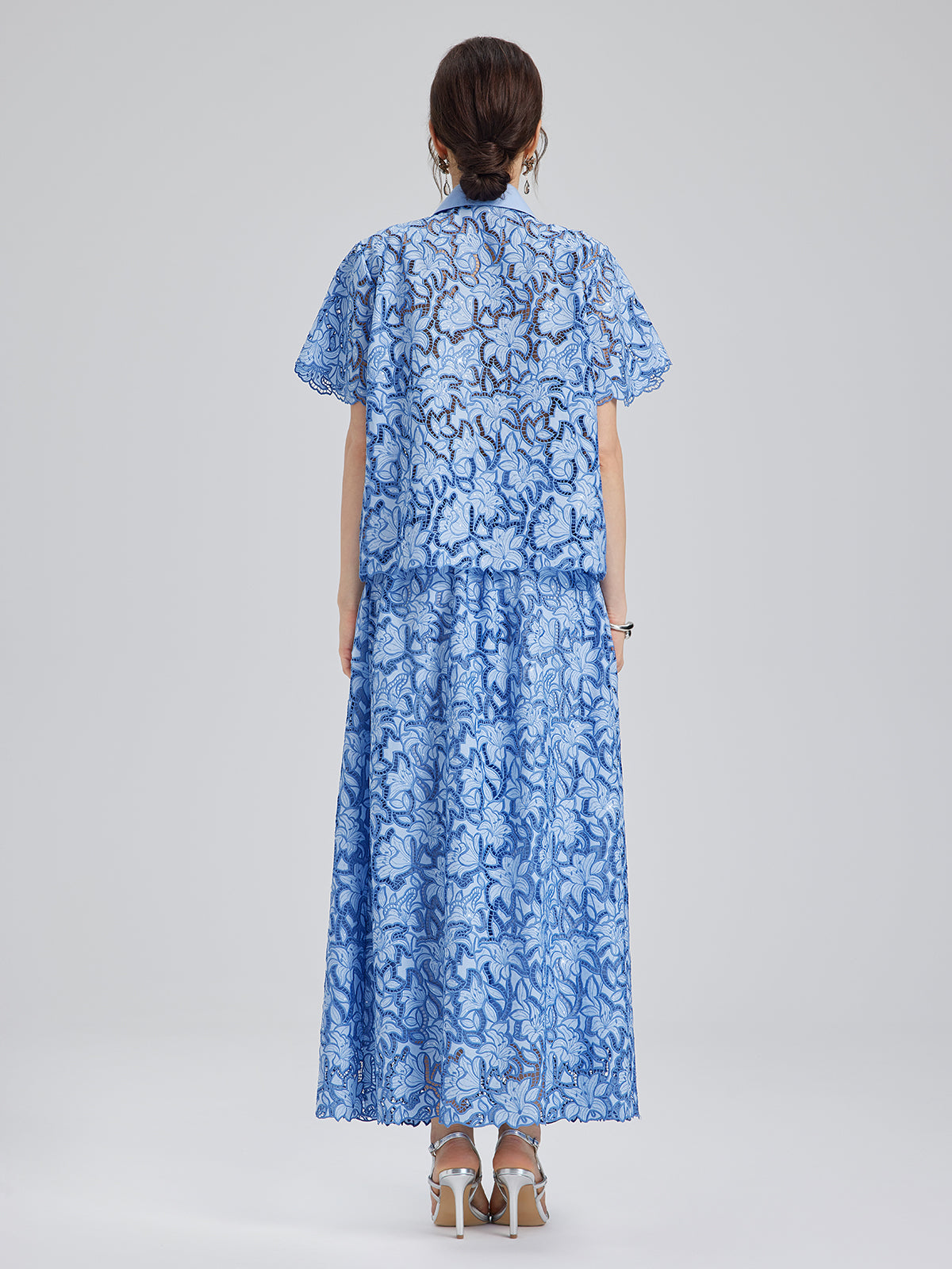 Final Sale | Floral Cutwork Embroidery Set