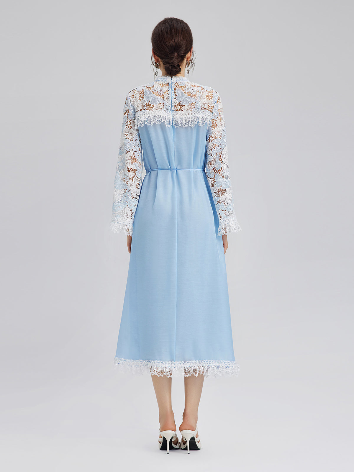 Two-Tone Lace Baroque Butterfly Dress