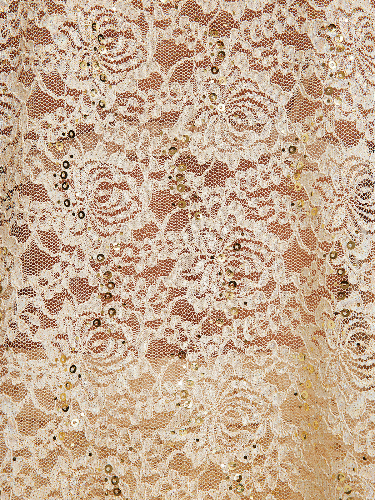 Lace Gold Gradient Sequin Handcrafted Chain Set