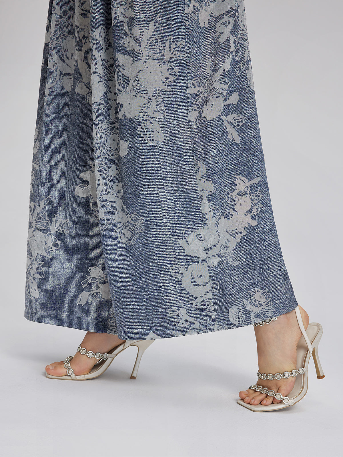 Final Sale | Burnout Floral Drawstring Pants