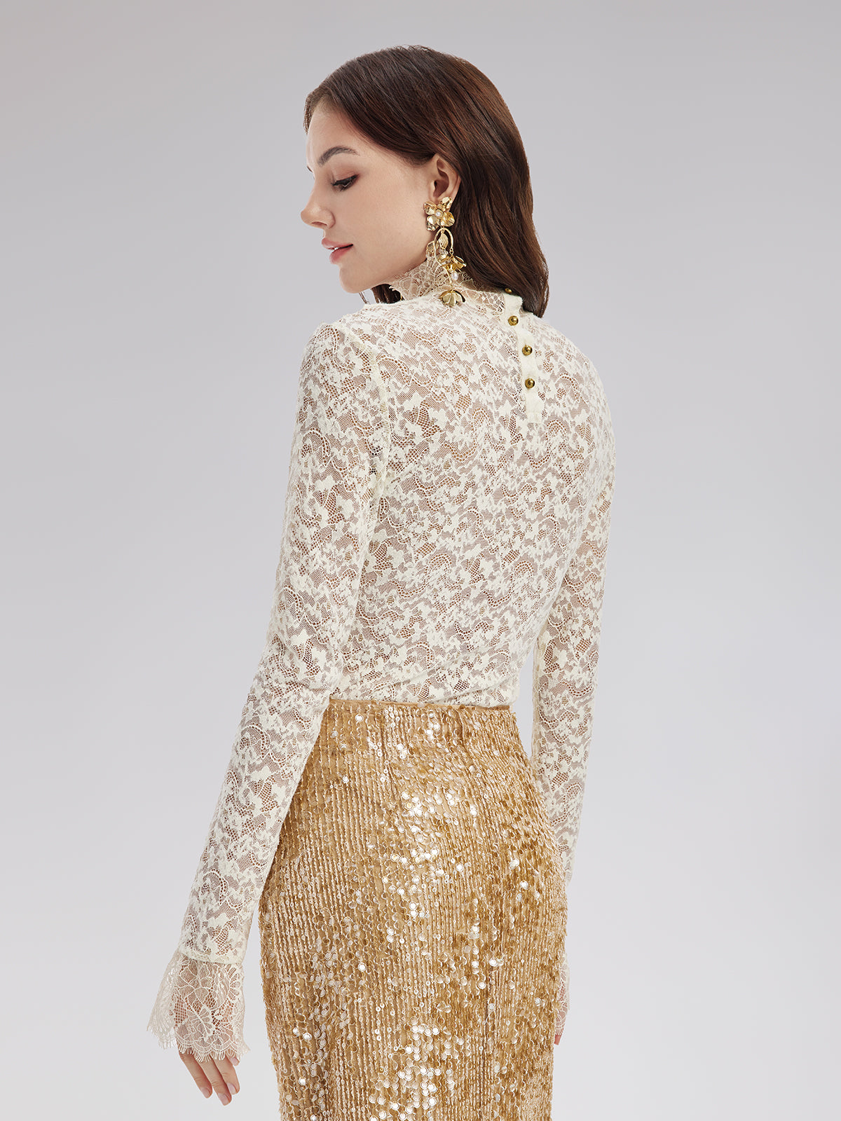 French Lace Pullover Top